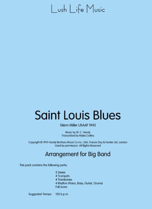 Saint Louis Blues (Jazz Ensemble - Score and Parts)